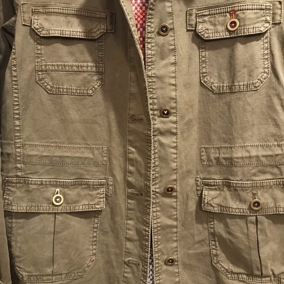 Anthropologie Jacket Military Army Green Lambswool Sweater Blanket Knit Back S - Picture 4 of 8